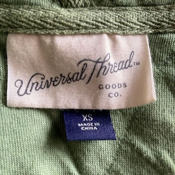 Universal Thread Relaxed Fit Green Diamond Quilted Pullover Hoodie (Size: XS) - Picture 11 of 12